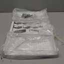 Expandable Adjustable Stackable Kitchen Organizer, Spice Rack,Metal Pantry Storage Shelves Racks,Counter Shelf for Cabinets, Countertop, Cupboard(3 Packs/Large/White) (10.24"D x 16.6"~26.5"W x 6.1"/7.5"H)