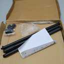 GLEAM Microphone Stand, Mic Stand Floor Detachable Boom Mic Arm Stands with Weighted Round Base, Height Adjustable from 34" to 60"