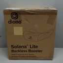 Diono Solana Lite Backless Booster Car Seat, Lightweight & Portable for Travel, Machine Washable Covers, 40-100 lbs, Pink Cotton Candy