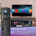Replacement Remote for FireSeries, Insignia Smart TVs Stick and TVs Cube, Voice Remote Compatible with FireStick(2nd/3rd Gen/Lite/4K/4K Max), Smart TVs 3rd Gen & TVs Cube(1st/2nd Gen), PRO Remote