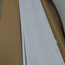 SAUMONIERES Fireplace Mantel Shelves 48 Inch Solid Wood Wall Mounted Long Floating Shelf Hollow, White