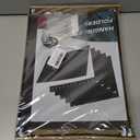 Letter Size Colored File Folders-25 Pack,11 Point Paper Stock,Adjustable Tabs,Bulk for Filing Cabinet Black