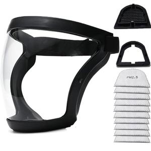 Full Face Shield for Adults Women Men1 pack, Full Face Super Protective Shields, Adjustable reusable high-definition plastic face shield with Super Lightweight, High-Definition, Anti-Fog