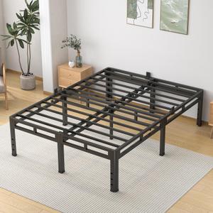 NKZ 2-in-1 California King Metal Platform Bed Frame, 20" Heavy Duty Base