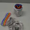 Kids Cups with Lids and Straws, 12oz Kids Tumblers with Straws and Lids Spill Proof Cups for Kid Stainless Steel Sippy Cup for School, Outdoor, 5 Pack (Blue, Green, Orange, Purple, Red)