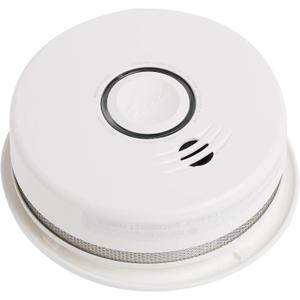 Kidde Wireless Smoke Detector, 10-Year Battery, Voice Alerts, Photoelectric Sensor Wire-Free Smoke Alarm, White