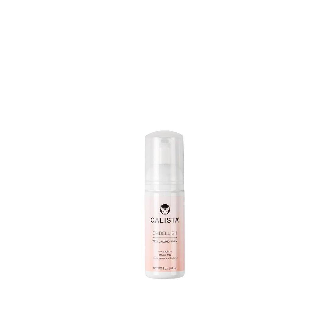 Calista Embellish Texturizing Foam | Volumizing Styling Mousse | Firm, Touchable Hold | Enhance Natural Texture | All Hair Types (2 oz)