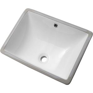 Sarlai Undermount Bathroom Sink Rectangular - 20 x 15 Inch Bathroom Sink Rectrangle Undermount Pure White Porcelain Ceramic Lavatory Vanity Vessel Sink