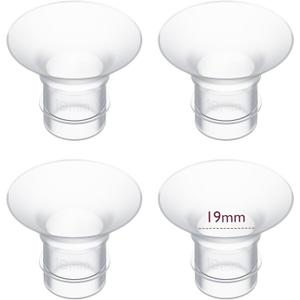 Momcozy 19mm 4Count Flange Insert Compatible with 24mm Flange/Shield of Most Pumps