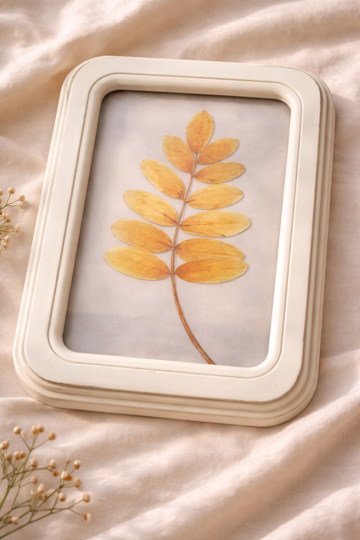 11.8 IN Clear Wall Sign Leaf, Yellow