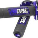 7/8" Motorcross Handle Grips Dirt Bike 22mm 24mm Truster Grips Motorcycle Ergonomic Bar End Non Slip Grip Gel Gep Scooter Cruiser Racing Mountain (Pro taper, Black Blue)