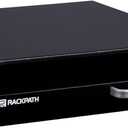 RackPath 1U Rack Mount Drawer for 19 Inch AV/Network/DJ Equipment Racks or Cabinets with Lock and Key