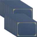 SUNEE Certificate Holders(Navy Blue, 30 Packs), Diploma Covers Gold Foil Border, for Letter Size 8.5x11 Certificates, Cardstock, Document Papers