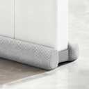 Lumirelle Door Draft Stopper with Locking Hook and Loop, Adjustable Under Door Seal Weather Stripping for 32-36" Doors, Blocks Noise Draft Dust Light Energy Saving Door Bottom Seal Gap Filler