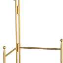 Display Stand for Plate, Foldable Metal Plate Stand for Table, Decorative Easel Holder for Picture Frames, Photos, Wedding Cards, Sign Posters, Cavas, 6-inch Gold