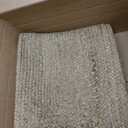 FRELISH DECOR Handwoven Jute Area Rug - 4x6 Feet Natural Yarn - Rustic Vintage Beige Braided Reversible Rectangular Rugs for Bedroom - Kitchen - Living Room - Farmhouse (4' x 6')