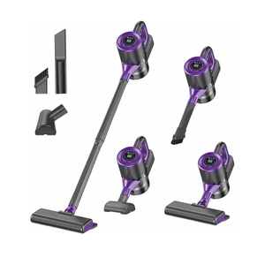 Cordless Vacuum Cleaner, Powerful Suction Vacuum Cleaners for Home, Stick Vacuum Cordless Rechargeable with LED Screen and 3-Speed Suction, Lightweight Handheld Vacuum for Pet Hair, Hard Floor, Carpet