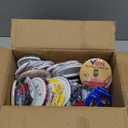 100 Sets 75mm/3 inch Button Supplies Button Parts for Buttons Maker Machine 75mm, Round Badge Blank Buttons Pins, Includes Plastic Pin Back Cover, Metal Cover, Clear Film&Blank Paper