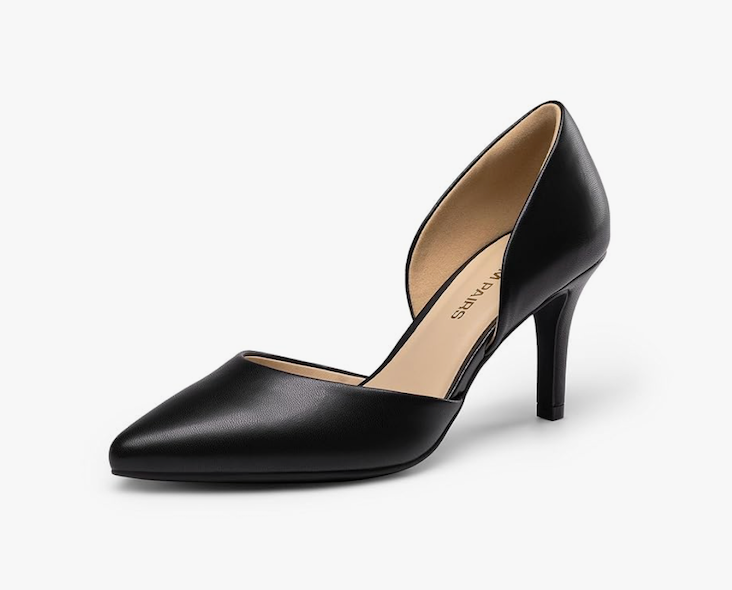 DREAM PAIRS Women's High Heel Closed Toe Dress Shoes Pumps Elegant Stiletto D'Orsay Slip On, Size 9,5