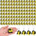 Kanayu 100 Pieces Mini Tape Measure Keychains 3 Ft Small Retractable Measuring Tape Bulk with Lock Steel Easy Read Pocket for Birthday Party Favors Daily Use