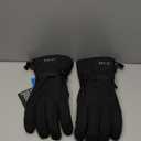 MCTi Waterproof Mens Ski Gloves Winter Warm 3M Thinsulate Snowboard Snowmobile Cold Weather Gloves (Small, Black)