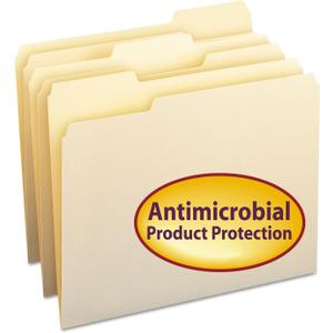 Smead Manila Folders With Product Protection, Letter Size, 1/3 Cut, Box Of 100