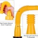 Gas Can Spout Replacement, Gas Can Nozzle Replacement, Upgraded (6Kit-Yellow) Includes 37 Accessories, Flexible Pour Nozzle Suitable for Most 1/2/5/10 Gal Oil Cans, Leak-proof Design