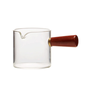 Small milk jug,Creamer Jug,Churn Jug,Gravy Boats Milk Jug Honey Sauce Juice Boat Glass Plate Sauce Boat with Handle Can Be Used for Creamer and Broth(200ml) Milk Cream Jug