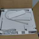 TUTOTAK Record Player Stand with Storage Up to 100 Albums,Record Storage Table,3 Tier End Table,Side Table for Living Room, Bedroom, White TB01BW075