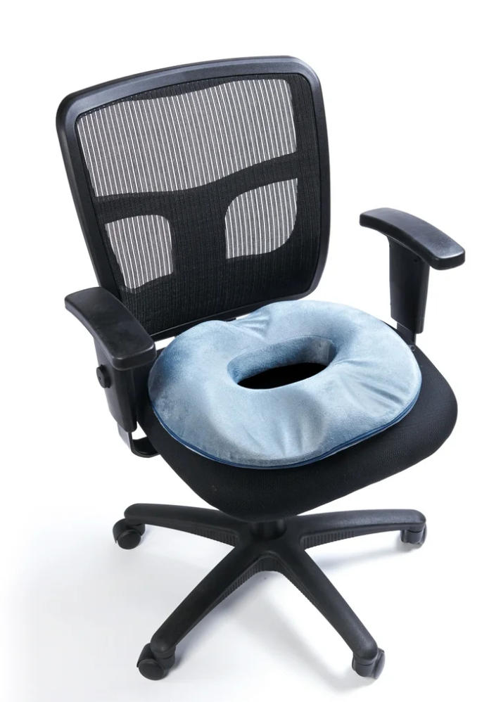 Black Mountain Products Donut Orthopedic Tailbone Seat Cushion - Grey