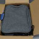 EAST OAK Cordless Electric Lunch Box for Adults, Heated Lunch Box Battery Powered with Automatic Heating, 5.5 Cups Portable Food Warmer with Insulated Carry Bag (Black - Double-layer Bag)