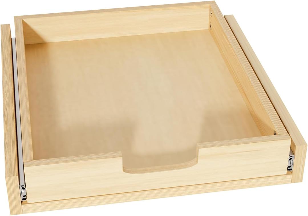 Pullout Cabinet Organizer, 23''W21''D3''H Slide Out Shelves for Kitchen Cabinets, Pull out Drawers for Kitchen Cabinets, Pantry, Bathroom, & Storage Organization (Single Layer)