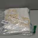 Laolitou Textured Table Cloth for Square Table, Heavy Duty Farmhouse Tablecloth Solid Cotton Linen Waterproof Wrinkle Free Burlap Tables Cover for Kitchen Dining,Party, Ivory 55''x55'',4 Seats