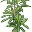 Artificial Dracaena Plant 6ft, Faux Tree with Black Tall Planter, Fake Yucca Silk Plants, Artificial Floor Trees for Home Office Room Decor Housewarming Gift Indoor
