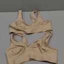 Hanes Women's Wireless Bra, Smooth Comfort Full-Coverage T-Shirt Bra for Women, 2-Pack (X-Large)