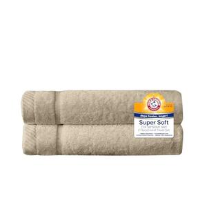 Arm & Hammer Super Soft Hand Towels, 2 Piece, Khaki