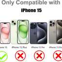 Fiyart Designed for iPhone 15 Case,Compatible with MagSafe Love Hearts Plating Soft Slim TPU Rectangular Magnetic Glitter Shockproof Phone Bumper for Women Girls 6.1"-Purple