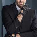 YISEVEN Men's Leather Driving Gloves (Black)