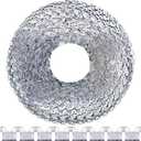 Swpeet 65 Feet Flexible Metal Tack Strip Three-Tooth Upholstery Curve Ease Grip for Furniture, Chairs, Sofa Finish Edges on Curved Arms, Wingback or Arched Portion of Chairs