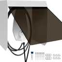 Weatherproof EV Charger Cover, Universal Weatherproof EV Charger Box, Universal Fit Wall-Mounted EV Charger Box, Compatible with Most Electric Vehicle Chargers for Indoor/Outdoor Use