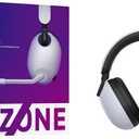 Sony INZONE H9 Gaming Headset, Wireless Noise Canceling Bluetooth Headset With Microphone, 360 Spatial Sound, For PC and PS5 (WH-G900N), White