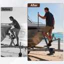 Boat Trailer Steps 4 Step with Anti-Slip Mat & Safety Handrail, Universal Fit Boat Trailer Tongue Steps, Heavy Duty Boat Steps, Easy Installation