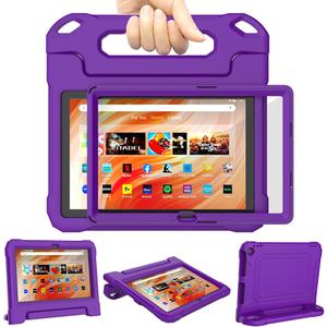 DJ&RPPQ Kids Case for 10inch Tablet Shockproof Kid-Proof Cover with Protector Handle Stand Purple