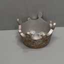 Nativity Advent Candle Holder 9.4 Inch Christmas Advent Wreath Candleholder Resin Nativity Advent 5 Candle Holder Centerpiece Christmas Holy Family Candlestick Christian Holders Xmas Supplies