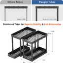 2 Pack Pull-Out Storage Organizers, Under Sink Organizer and Storage for Bathroom & Kitchen,Multi-Purpose Under Cabinet Organizers and storage Black