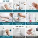 TAILI Soap Holder Soap Dish for Shower, Suction Cup Soap Holder for Shower Wall, Bathroom Accessories, Removable Strong Hold Soap Saver, Drill Free, White 2 Layer