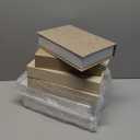 Tioncy 6 Pcs Decorative Books for Home Decor Modern Linen Covered Book Set Fake Books for Bookshelf Shelves Mantel Tiered Tray Hotel Display