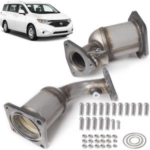 Front Converter Set Exhaust Pipe Fit for Nissan 2007-2013 Altima, 2009-2014 Murano, 2011-2017 Quest, 2013-2015 Pathfinder For Infinit 2014-2015 QX60, 3.5L Front Converter Set Exhaust Pipe Fit for Nissan 2007-2013 Altima, 2009-2014 Murano, 2011-2017 Quest, 2013-2015 Pathfinder For Infinit 2014-2015 QX60, 3.5L