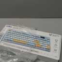 Wireless Keyboard Creamy Membrane with Rainbow Backlight,3-Mode Connectivity (BT/2.4G/USB-C) with LCD Screen & Multifunction Knob,200H Battery, 94 Key PBT Keycaps, Quiet Typing for Office/Home/Gaming