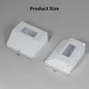 Under Cabinet GFCI Safety Outlet, 20 AMP, Self-Testing, Wall Distribution Box (White-E)